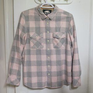 Roots 100% Cotton Women's Plaid Flannel Shirt Medium